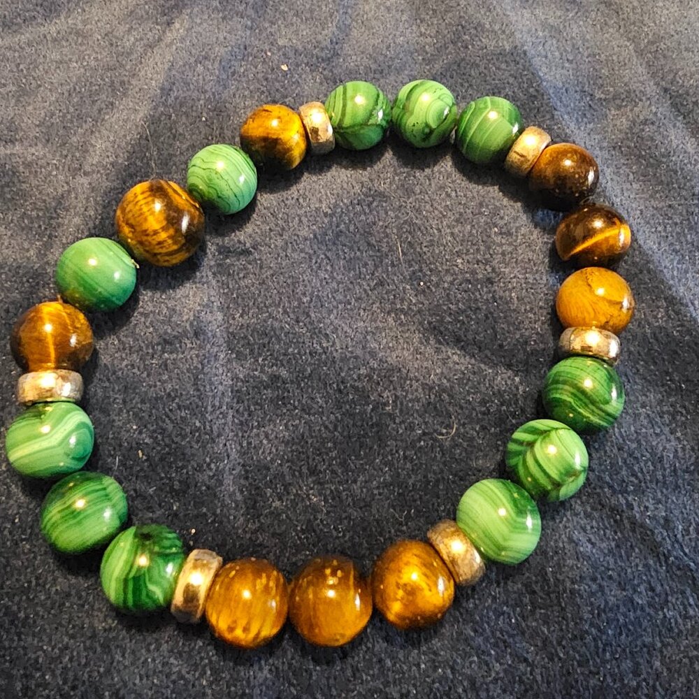 Tiger's Eye beaded bracelet